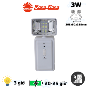 Đèn LED Khẩn cấp Rạng Đông KC05 3W.DA