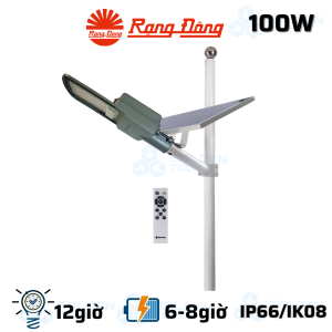 Đèn đường năng lượng mặt trời Rạng Đông CSD05.SL.RF 100W.V3