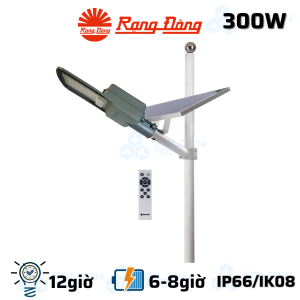 Đèn đường năng lượng mặt trời Rạng Đông CSD05.SL.RF 300W.V3
