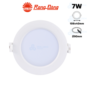 Đèn LED âm trần Downlight Rạng Đông AT16 90/7W.DA