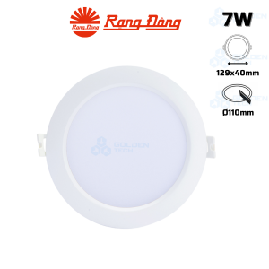 Đèn LED âm trần Downlight Rạng Đông AT16 110/7W.DA
