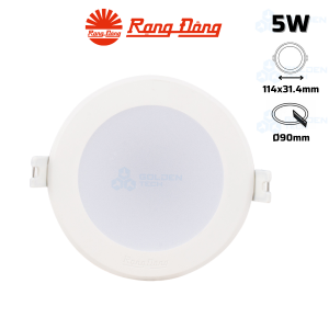 Đèn LED Âm trần Downlight Rạng Đông AT06.V3 90/5W