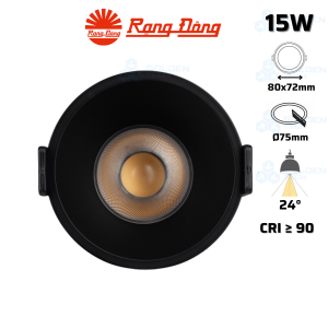 Đèn LED Âm trần Downlight Rạng Đông AT45 75/15W