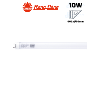 Bóng đèn LED Tuýp Nhôm nhựa 0.6m 10W Rạng Đông T8 600/10W