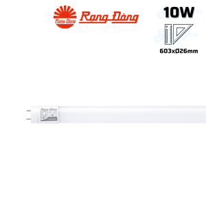Bóng đèn LED Tuýp Nhựa 0.6m 10W Rạng đông T8 N01 600/10W