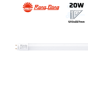 Bóng đèn LED Tuýp Thuỷ tinh bọc Nhựa 1.2m 20W Rạng đông T8 N02 1200/20W