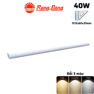 Đèn LED Bán nguyệt Đổi 3 màu 1.2m 40W Rạng Đông M36 ĐM 1200/40W
