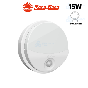 Đèn LED gắn tường cảm biến Rạng Đông GT16.PIR 180x55/15W