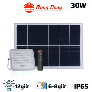 Đèn chiếu pha năng lượng mặt trời Rạng đông CP02.SL.RF 30W