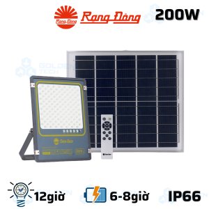 Đèn LED Chiếu pha Năng lượng Mặt trời 200W Rạng Đông CP03.SL.RAD 200W.V2