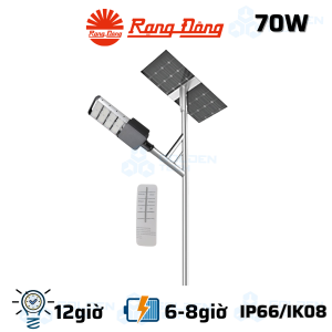 Đèn đường năng lượng mặt trời Rạng Đông CSD02.SL 70W