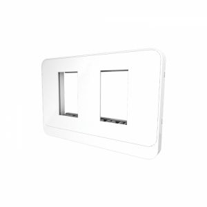 Mặt công tắc ổ cắm âm tường Rạng Đông MOC01 80x120x9-2H