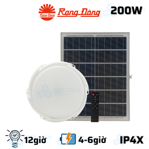 Đèn LED ốp trần năng lượng mặt trời Rạng Đông LN01.SL.RF 320/200W