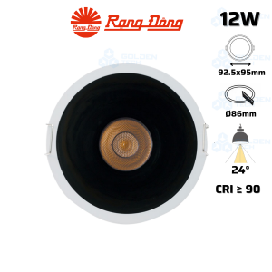 Đèn LED Âm trần Downlight Rạng Đông AT41 86/12W