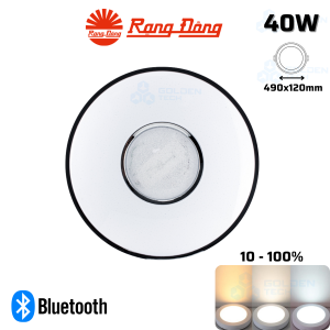 Đèn LED ốp trần thông minh đổi màu Bluetooth Rạng Đông LN19.BLE 490/40W