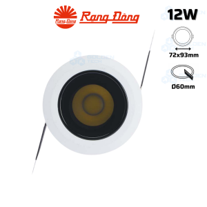 Đèn LED Âm trần Downlight Xoay góc Rạng Đông AT22 60/12W