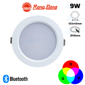 Đèn LED âm trần Downlight thông minh đổi màu RGB Bluetooth Rạng Đông AT20.BLE.RGBCW 110/9W