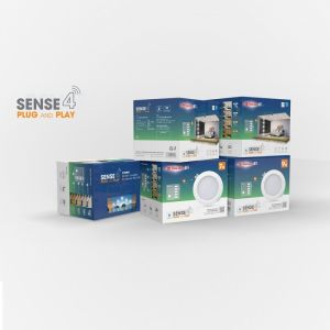 Bộ combo đèn Downlight thông minh SENSE 4 Rạng Đông AT16.RM 110/9W.C4
