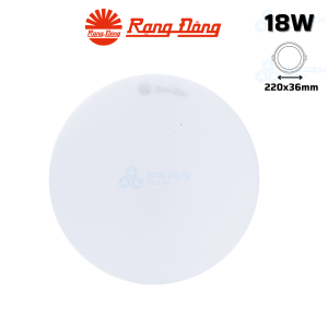 Đèn LED Ốp trần Tròn Đế nhựa Rạng Đông LN12N 220/18W