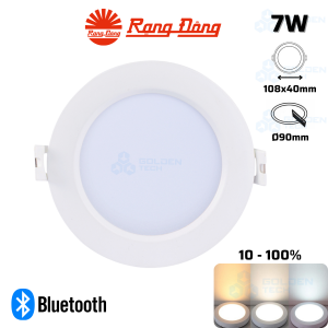 Đèn LED âm trần Downlight thông minh Rạng Đông AT16.BLE 90/7W