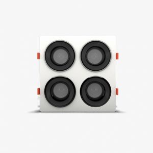 Đèn LED Âm trần Downlight Xoay góc Rạng Đông AT25 160x160/10Wx4.PLUS