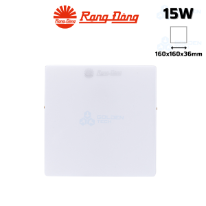 Đèn LED Ốp trần Vuông Đế nhôm Rạng đông LN12 170x170/15W